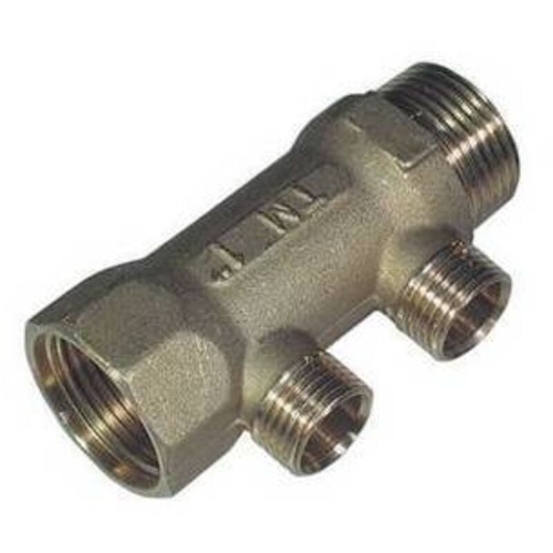 foto del prodotto collettore mf da 1 x 1/2 per ogiva teflon 2 vie tiemm