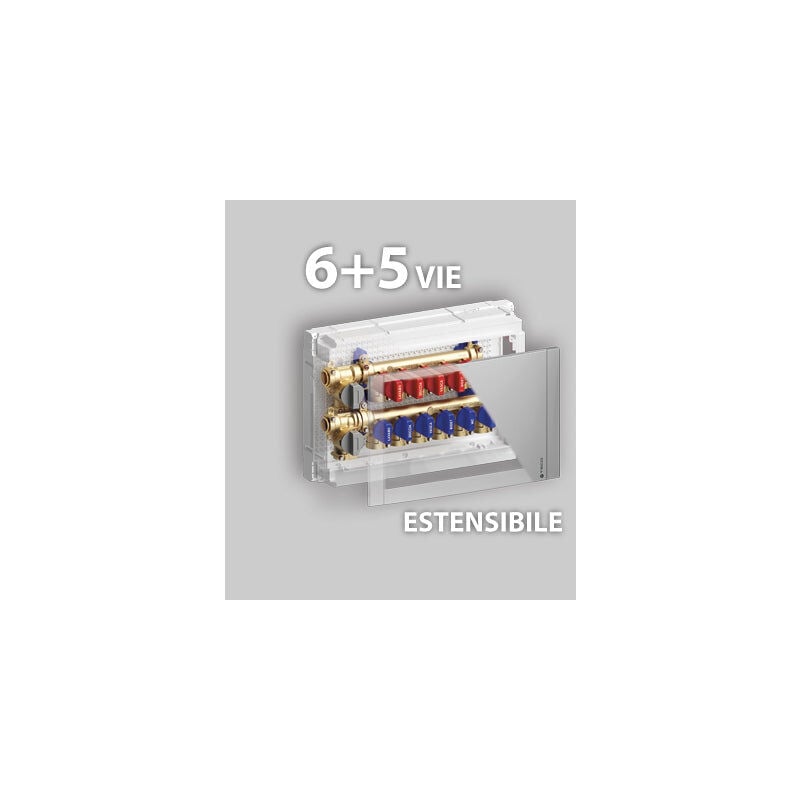 foto del prodotto collettore multi intercettazione estensibile per impianti sanitari k4.3 teco fastec f13 x 6 5 vie