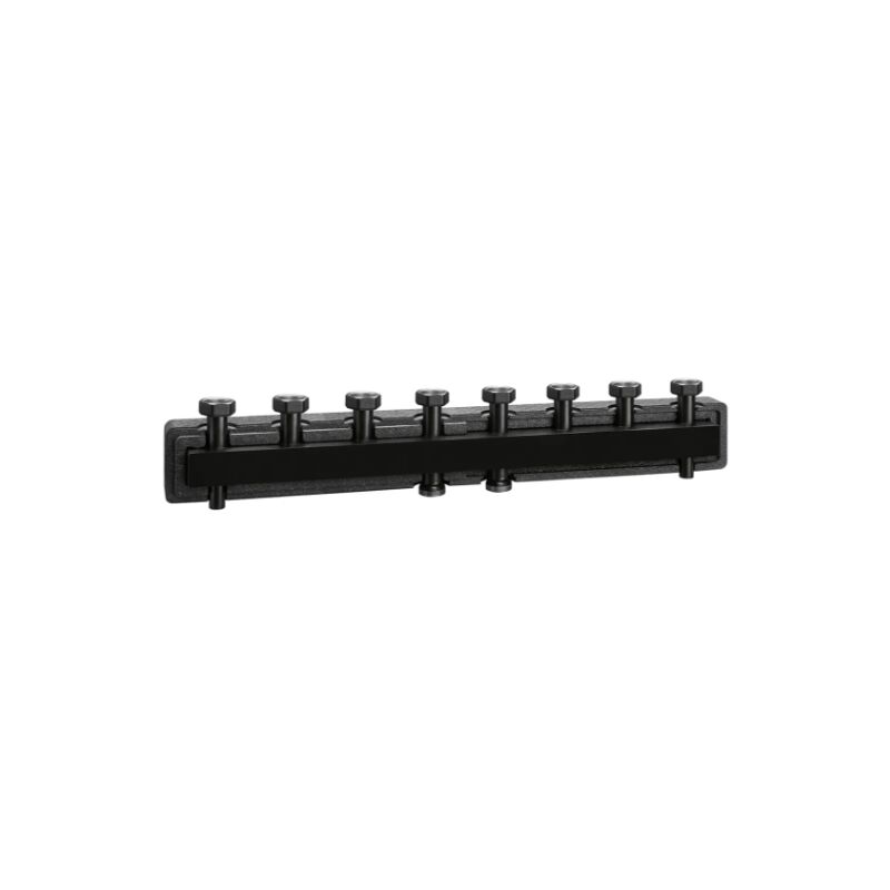 foto del prodotto collettore per impianti di riscaldamento e condizionamento, con coibentazione. 4 derivazioni caleffi 550240 nero