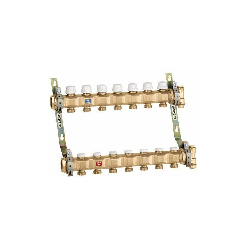 foto del prodotto collettore premontato con attacchi 1 1 4 caleffi 663 11