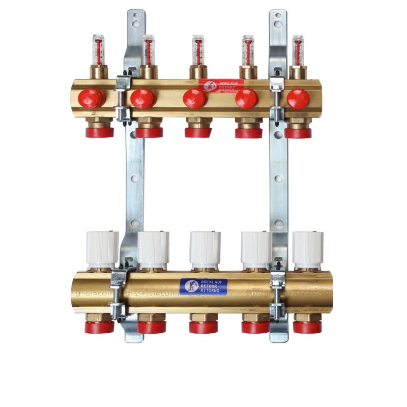 foto del prodotto collettore premontato per impianti climatizzazione giacomini r553f 1 x18 2