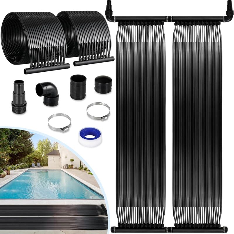 foto del prodotto collettore solare 600x75 cmriscaldatore per piscina, riscaldatore solare, piscina da 4.2 fino a 24000 litri di contenuto d acqua, tappetino