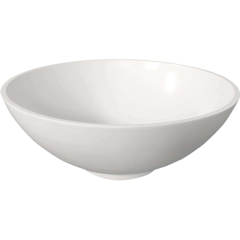 foto del prodotto collezione ambra lavabo tondo da appoggio da 38 cm in solid surface coppa