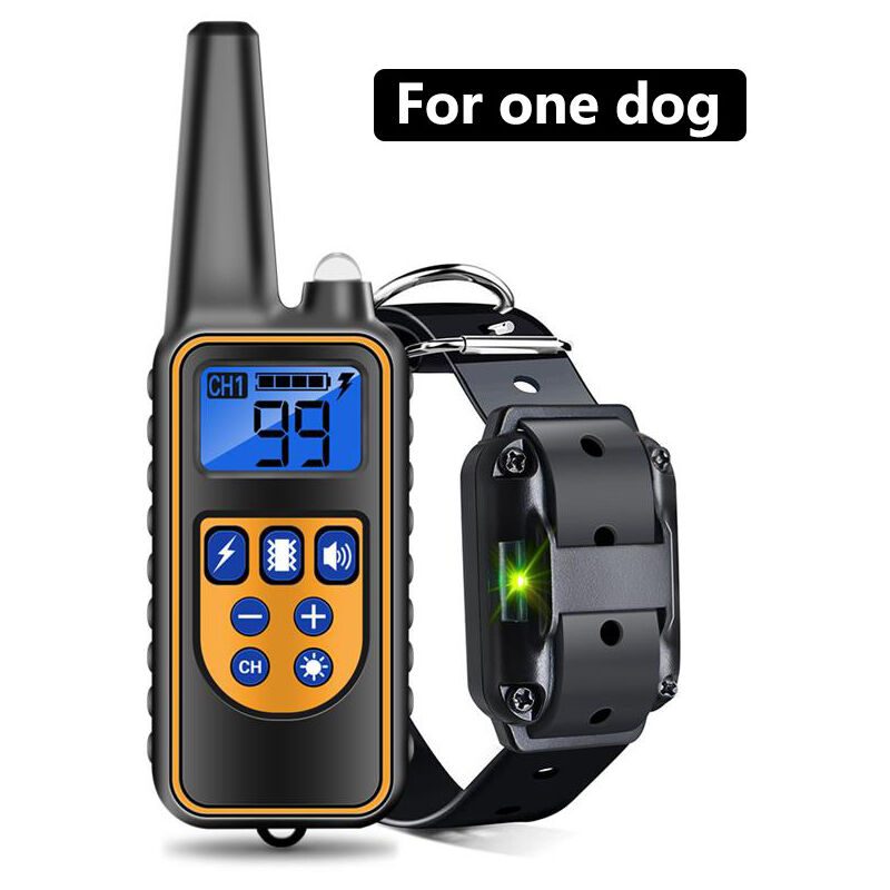 foto del prodotto collier de dressage pour chien avec t l commande longue port e 734 m collier anti abiti innovativi, staffa ipx7, con 3 modalit di dressage bip,