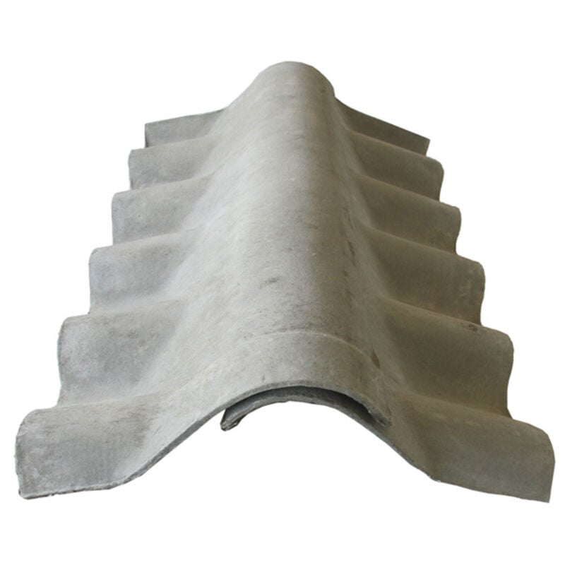 foto del prodotto colmo del tetto in fibrocemento grigio, e 30 cm, l 30 cm, l 92 cm