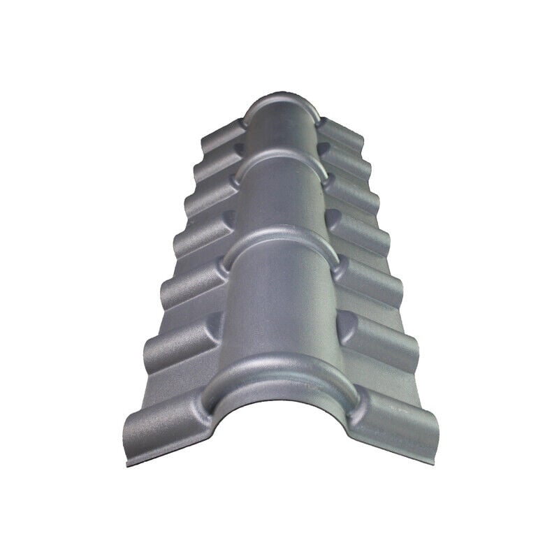 foto del prodotto colmo in pvc per tetti imitazione tegola mini colore grigio antracite, lunghezza 104cm