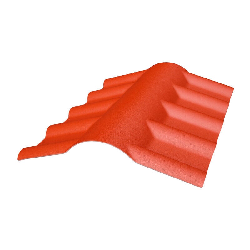 foto del prodotto colmo in pvc per tetto moderno imitazione tegola in terracotta, e 15 cm, l 55 cm, l 74 cm