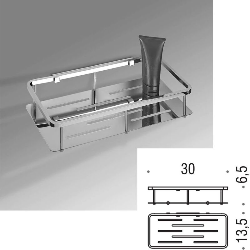 foto del prodotto colombo design b96400cr griglia angolare doccia rettangolare, cromo