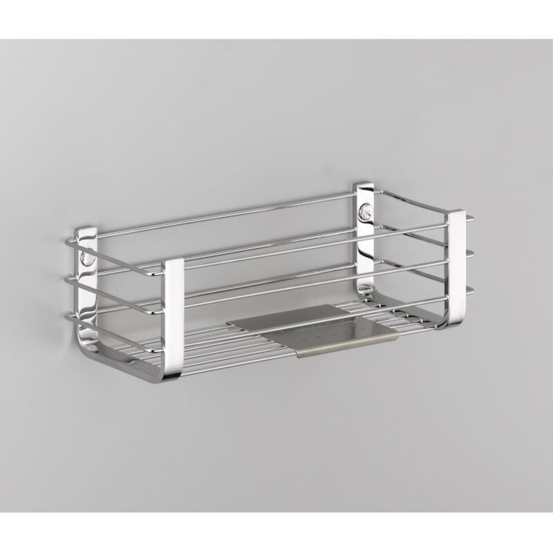 foto del prodotto colombo design - complementi porta oggetti vasca doccia con ripiano inox codice prod b96320cr