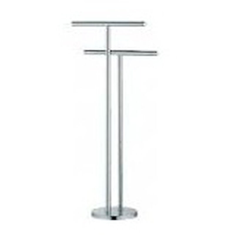 foto del prodotto colombo design plus piantana con due porta salvietta cromato codice prod w49380cr