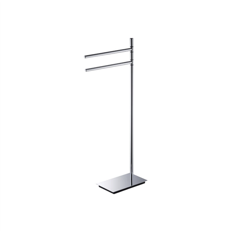 foto del prodotto colombo design square piantana 2 porta salviette cromato codice prod b9901cr