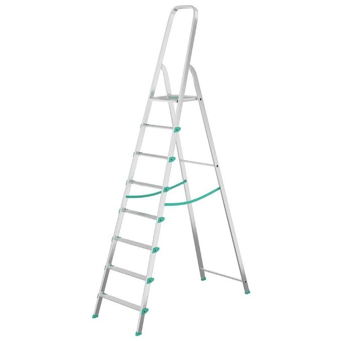 foto del prodotto colombo scala libellula 8 gradini in alluminio antiscivolo portata massima 150kg certificazione en131 made in italy