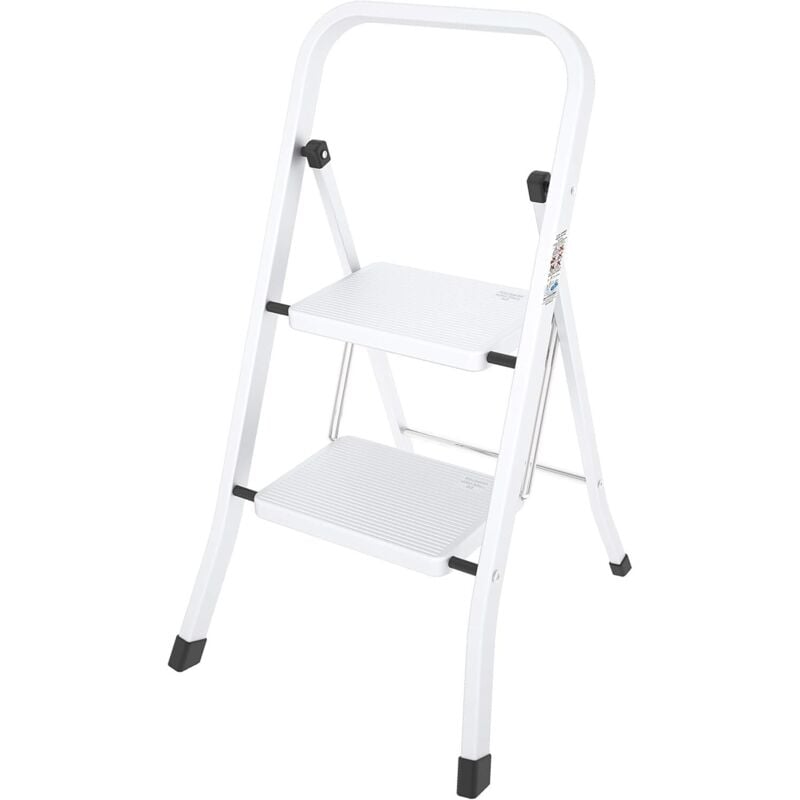 foto del prodotto colombo - sgabello in acciaio a 2 gradini salvaspazio mod. factotum