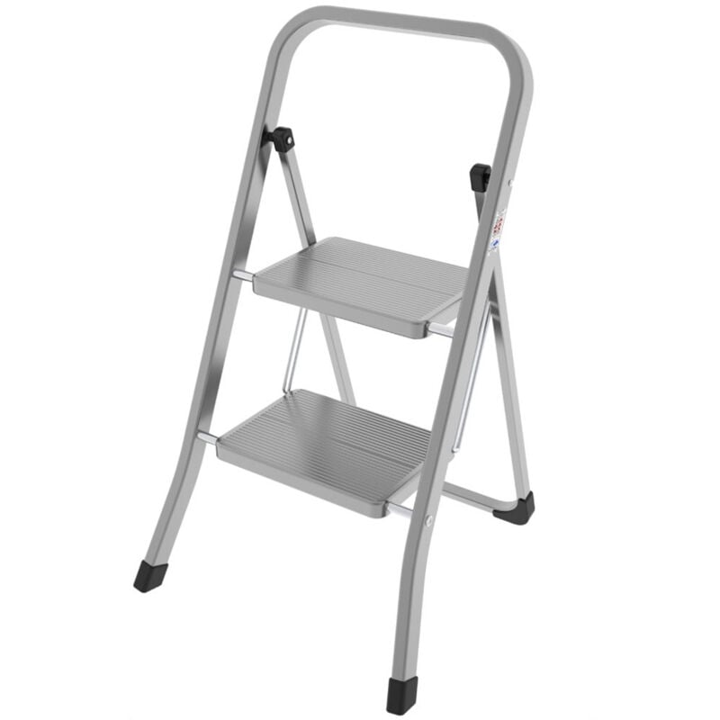 foto del prodotto colombo - sgabello in acciaio a 2 gradini salvaspazio mod.stabilo