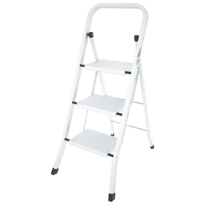 foto del prodotto colombo sgabello scala factotum 3 gradini in acciaio portata max 150kg en14183 made in italy
