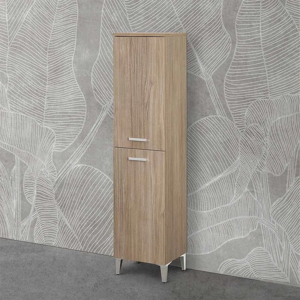 foto del prodotto colonna bagno a terra 150 h rovere tropea con due ante martha