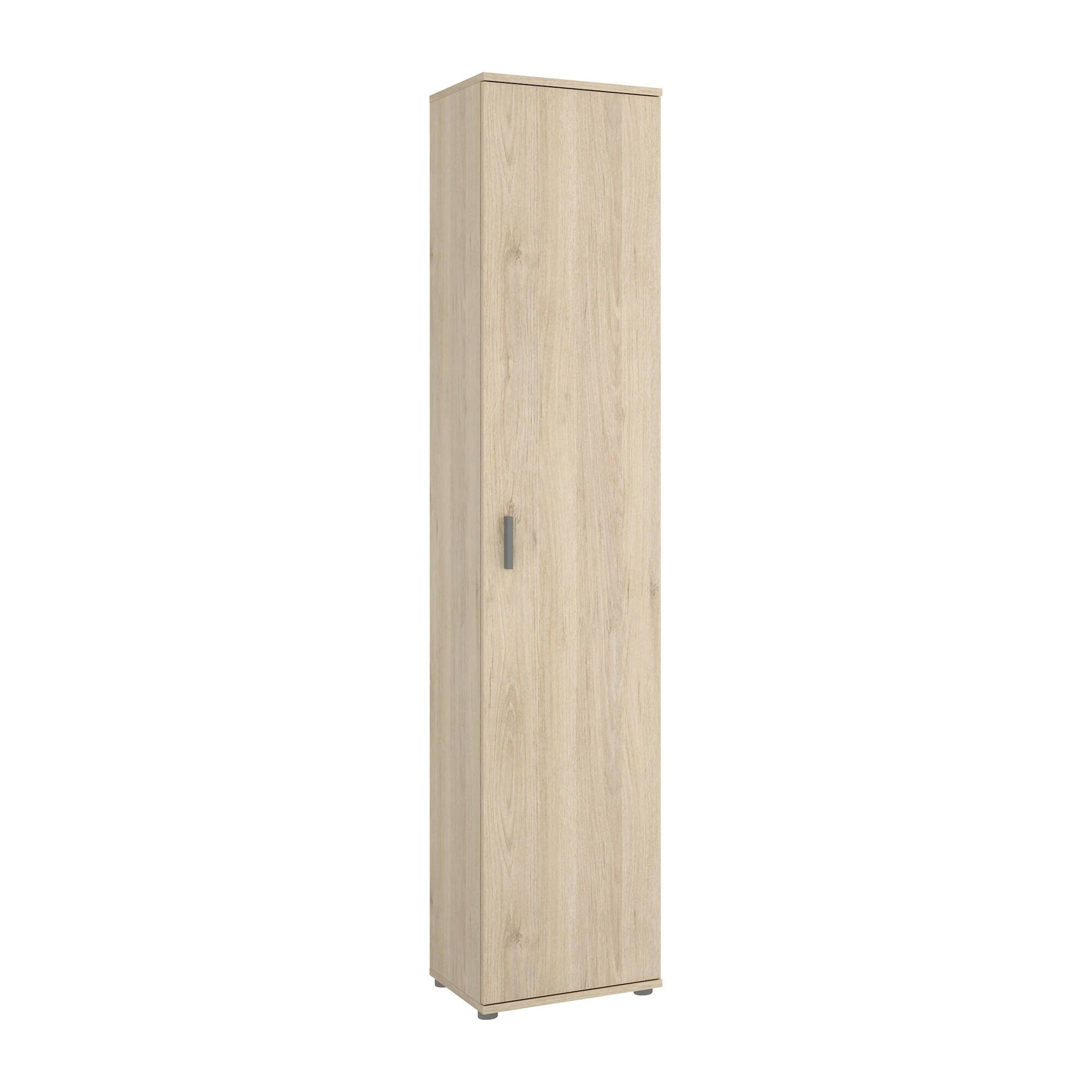 foto del prodotto colonna bagno arrow, mobile pensile bagno, armadio alto multiuso a 1 anta, 39x35h190 cm, rovere