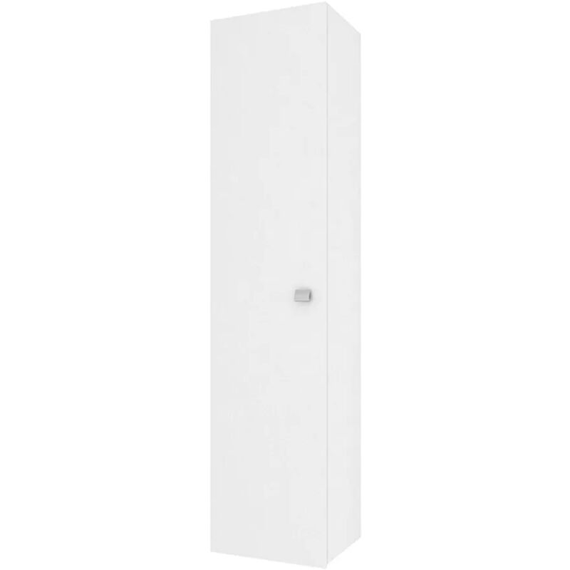 foto del prodotto colonna bagno sospesa 136h cm bianco lucido anta reversibile