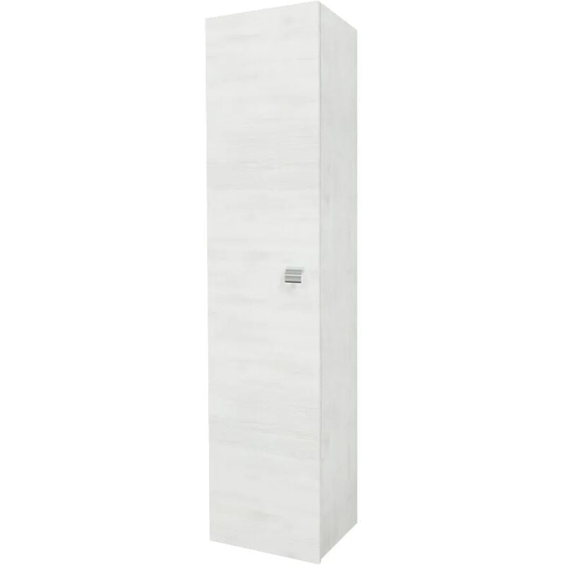 foto del prodotto colonna bagno sospesa 136h cm rovere bianco anta reversibile