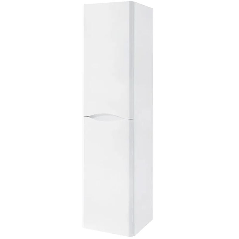 foto del prodotto colonna bagno sospesa 140 cm bianco 2 ante reversibili zen