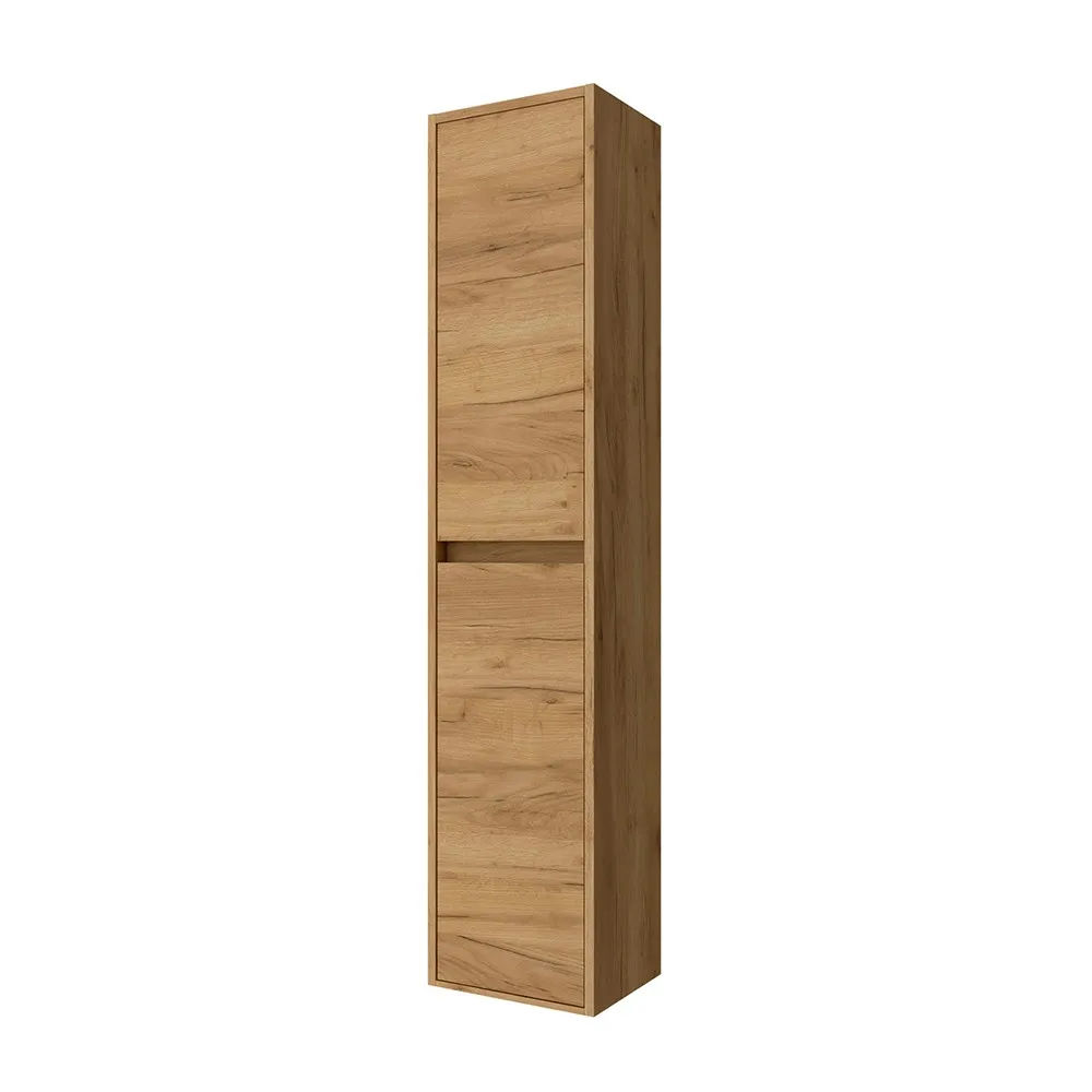 foto del prodotto colonna bagno sospesa 140 cm rovere africa ripiani regolabili gaya