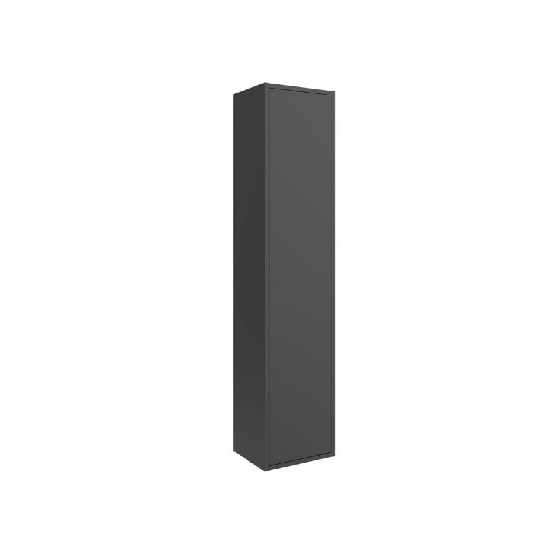 foto del prodotto colonna bagno sospesa 30x140 cm nero opaco con un anta olympus