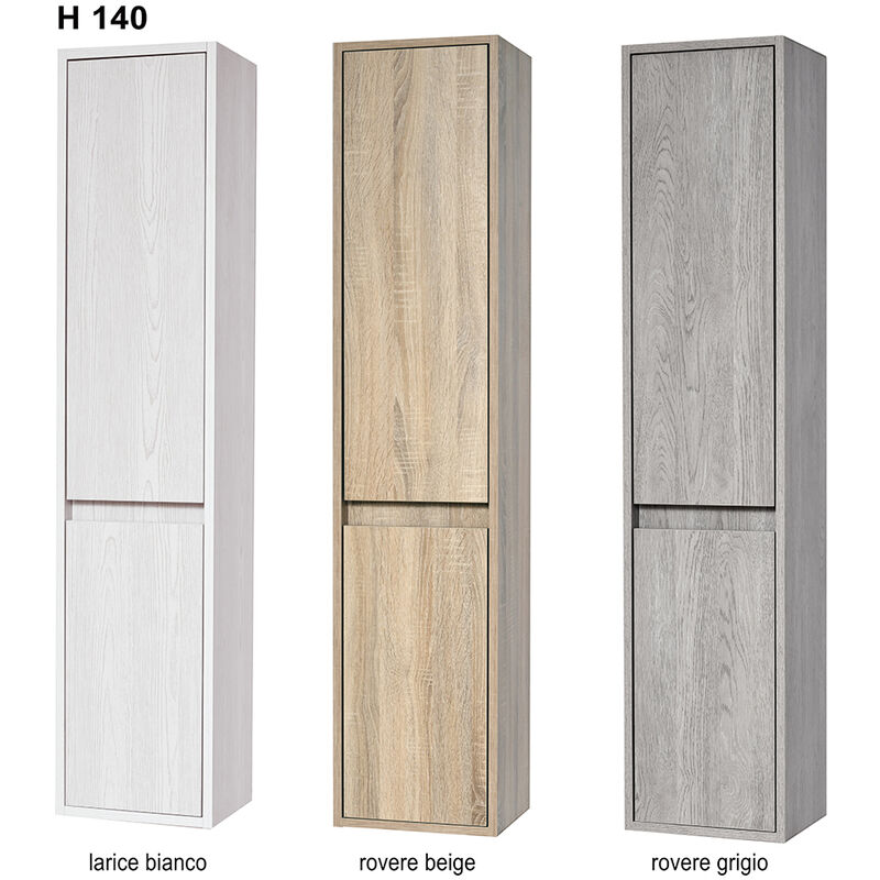foto del prodotto colonna bagno sospesa congrazia cm 140 larice bianco