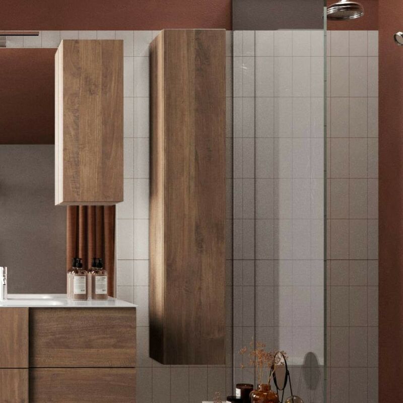 foto del prodotto colonna bagno sospesa salemi 26x138h colore rovere mercure