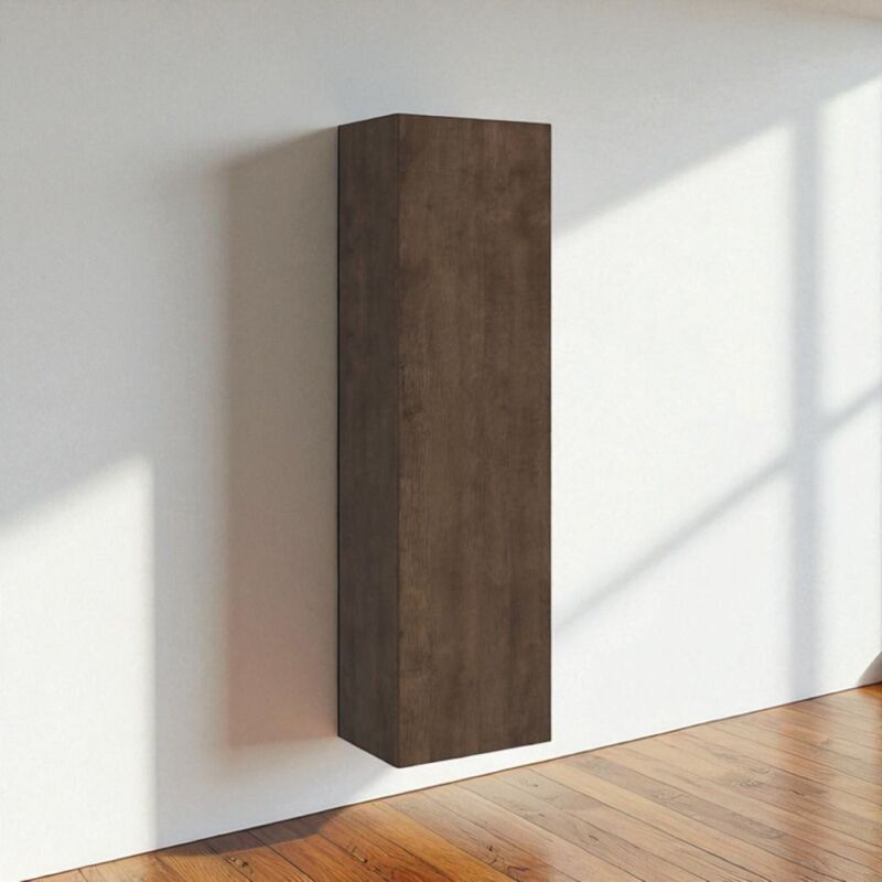 foto del prodotto colonna base a terra ante reversibile con 3 ripiani isoka noce