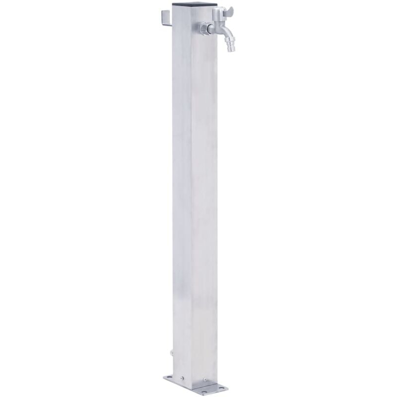 foto del prodotto colonna d acqua da giardino 60 cm acciaio inox quadrato vidaxl
