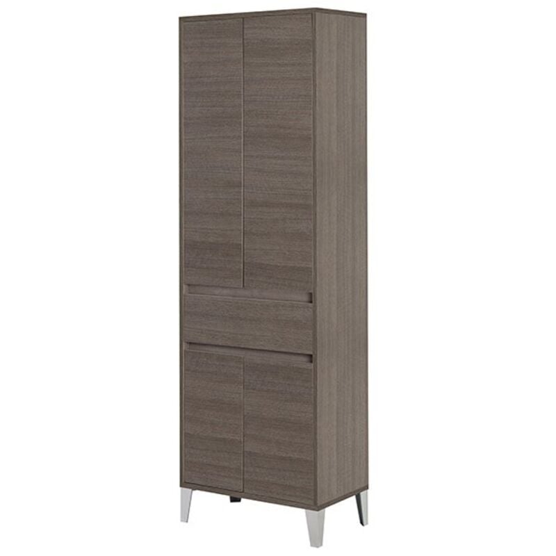 foto del prodotto colonna da bagno 60x183 cm rovere scuro con 4 ante mondo 2.0 feridras