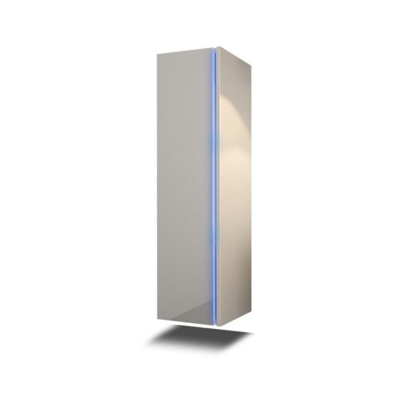 foto del prodotto colonna da bagno sospesa, collezione bird, colori bianco opaco e bianco lucido, ideale per un bagno moderno.