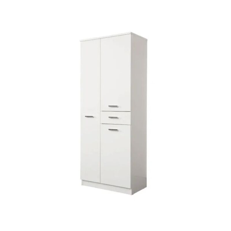 foto del prodotto colonna da bagno tre ante e un cassetto in melaminico bianco h.150cm l 60cm h 150cm p 34cm savini