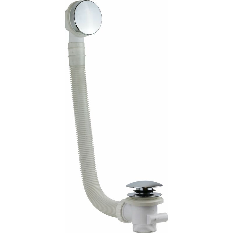 foto del prodotto colonna di scarico cromo universale per vasca da bagno vicario 1011 120.01 cromo