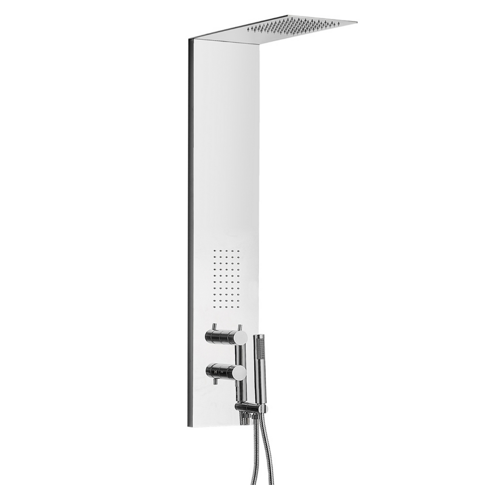 foto del prodotto colonna doccia 003 3 funzioni acciaio inox bocchetta idro lombare 20x50x110 cm finitura cromo lucido, confezione 1