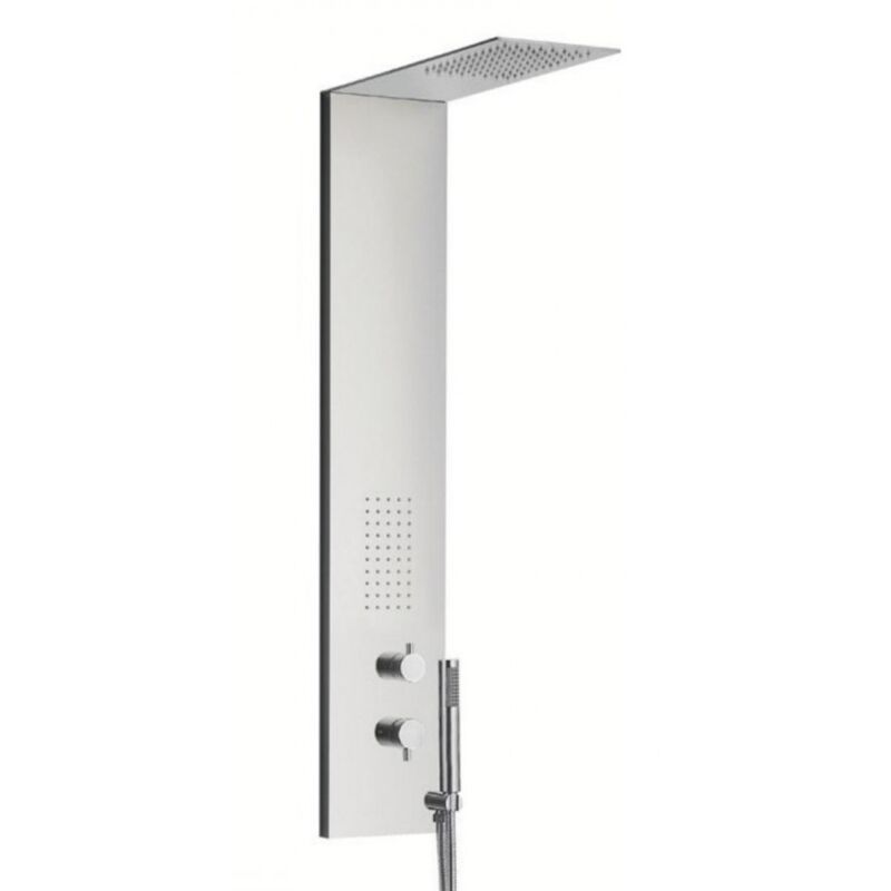 foto del prodotto colonna doccia 003 3 funzioni acciaio inox bocchetta idro lombare 20x50x110 cm finitura spazzolato confezione 1