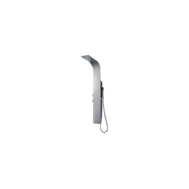 foto del prodotto colonna doccia 1300mmx180mm vernice argento alluminio lega
