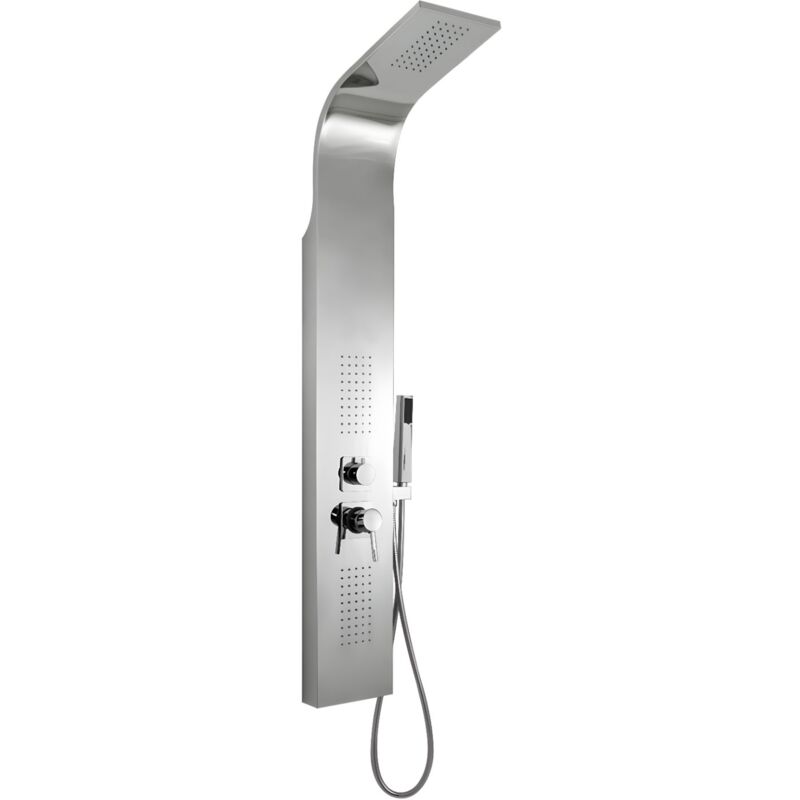 foto del prodotto colonna doccia 3 funzioni acciaio inox 2 bocchette idro lombari l20xp44xh140 001b finitura cromo lucido confezione 1