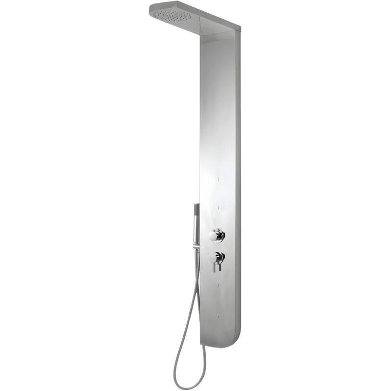 foto del prodotto colonna doccia acciaio inox 3 funzioni 4 bocchette idro lombari l20xp50xh150 005b finitura spazzolato confezione 1