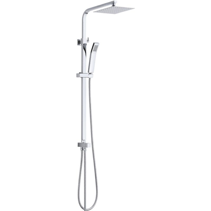 foto del prodotto colonna doccia completa stile quadrato in ottone