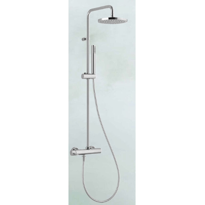 foto del prodotto colonna doccia con soffione d20 e doccetta1 getto cro codice prod dsv15308 scelto da desivero