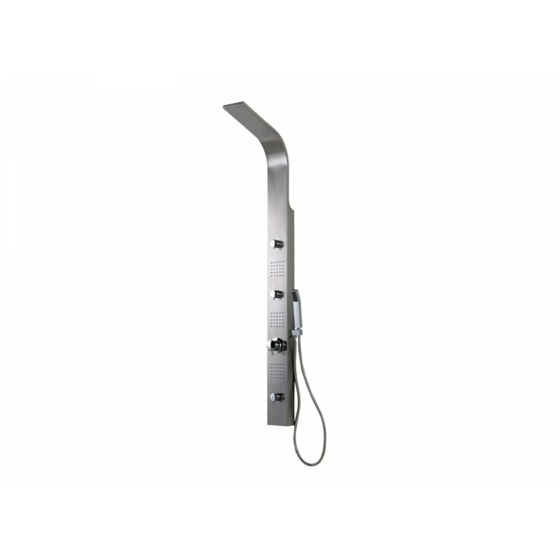 foto del prodotto colonna doccia danubio in acciaio lucido multiaccessoriata