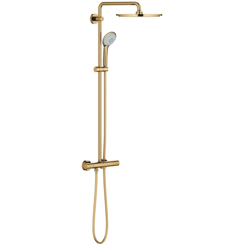 foto del prodotto colonna doccia euphoria system 310 con termostatico per montaggio a parete, cool sunrise 26075gl0 grohe