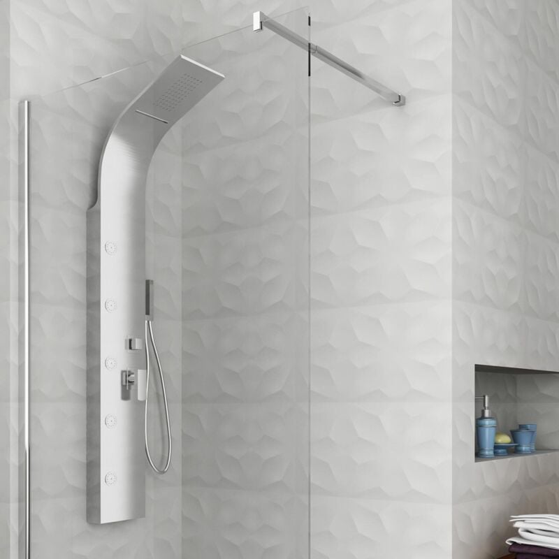 foto del prodotto colonna doccia idromassaggio pannello doccia acciaio inox 4 vie mod. alaska