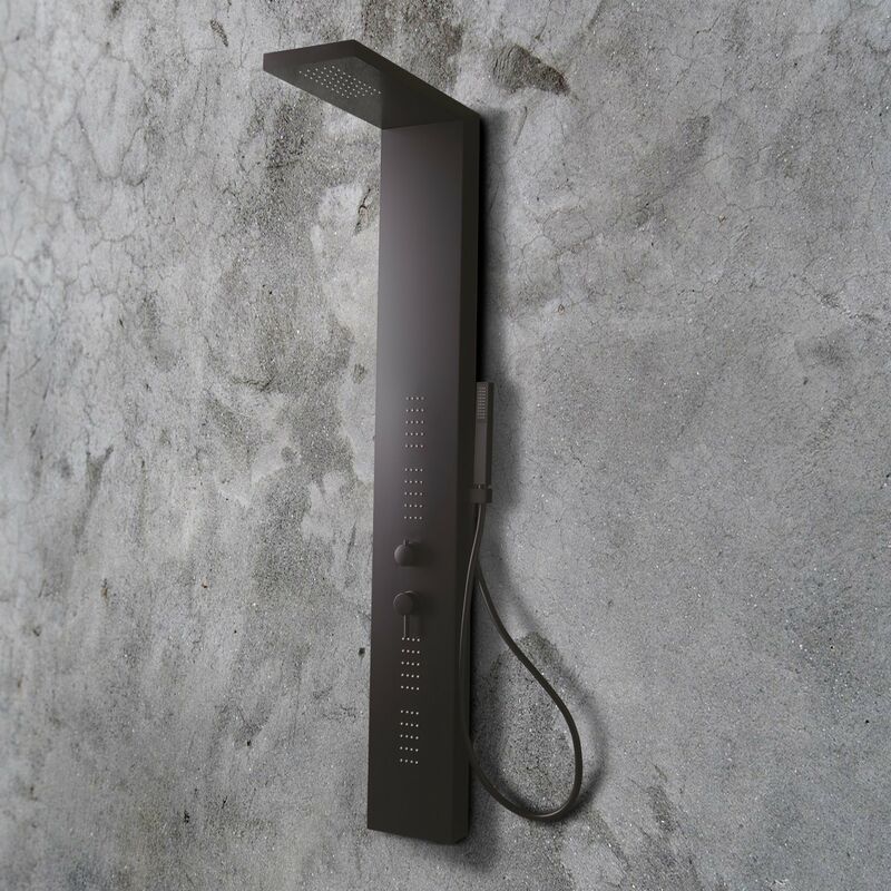 foto del prodotto colonna doccia idromassaggio santiago h150 color satinato nero