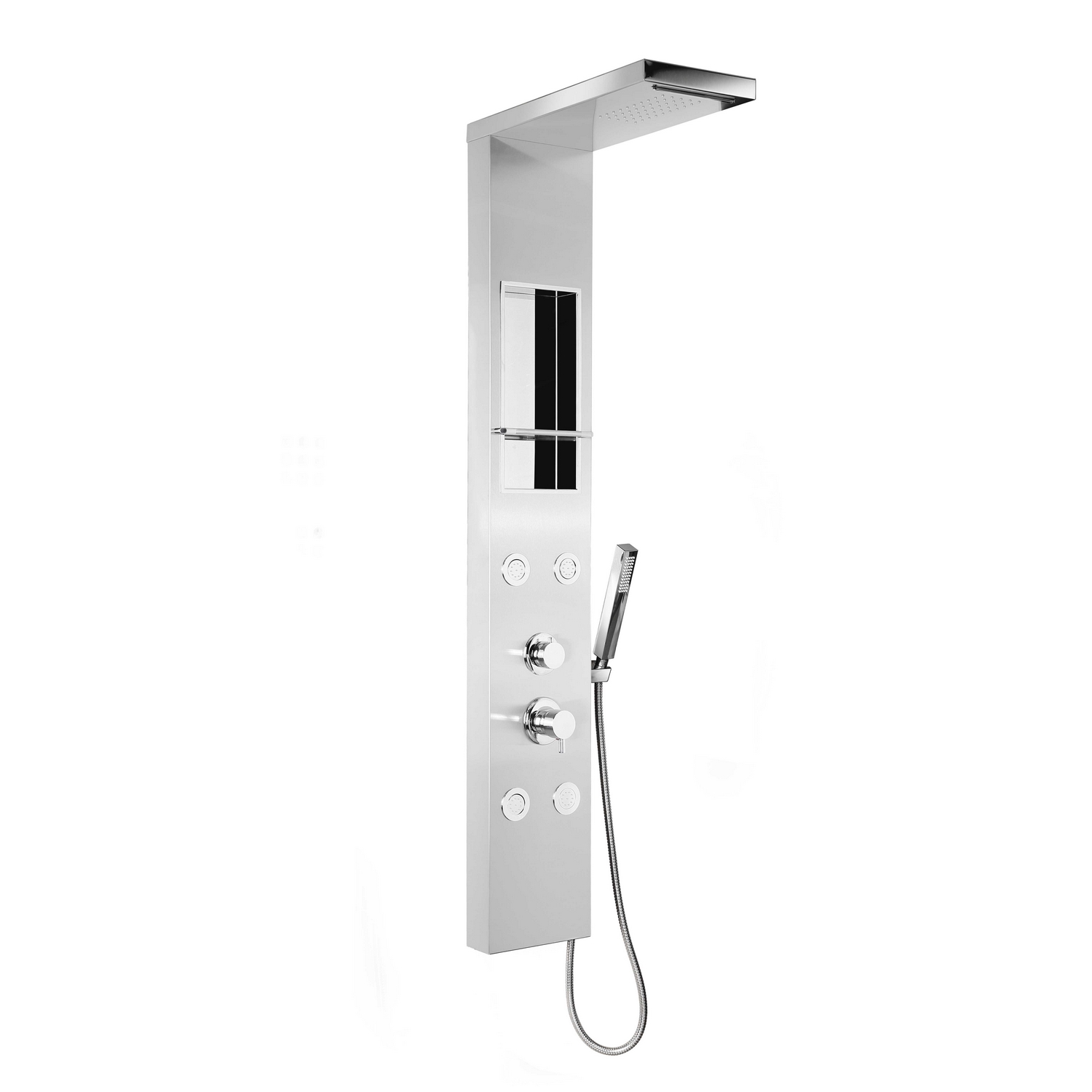 foto del prodotto colonna doccia idromassaggio spazzolato in acciaio inox aisi 304 mod. city