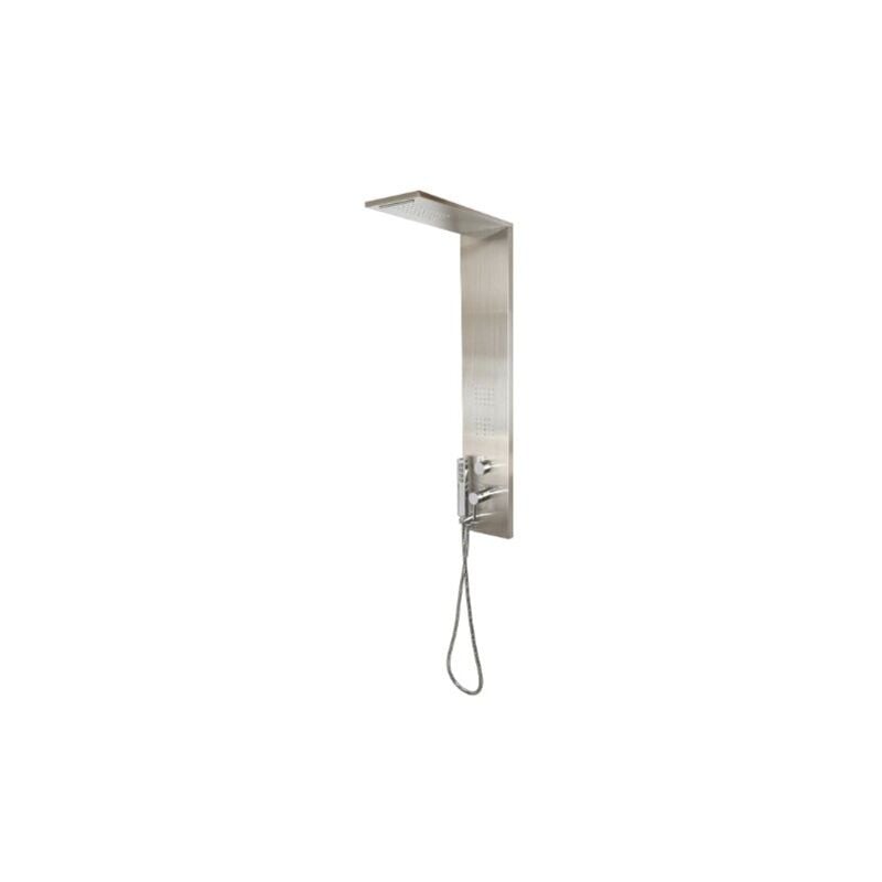foto del prodotto colonna doccia idromassaggio spazzolato in acciaio inox aisi 304 mod. trend