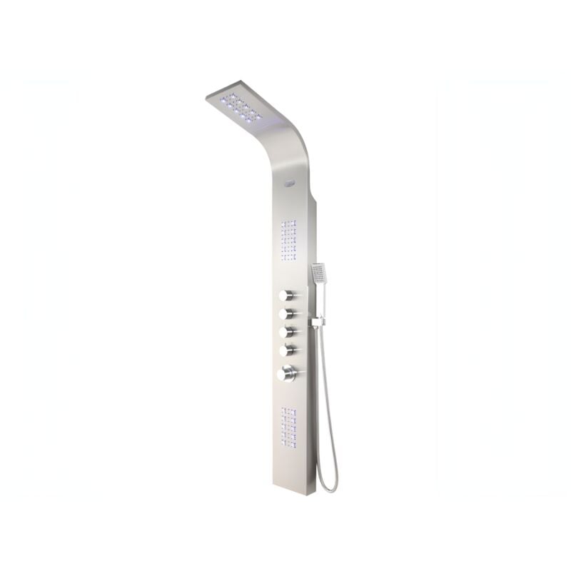 foto del prodotto colonna doccia idromassaggio termostatica a led felicita 20 x 165 cm