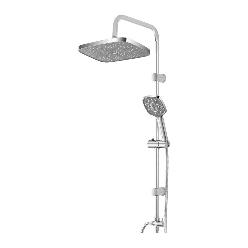 foto del prodotto colonna doccia in acciaio h.93cm soffione 30x21cm doccetta e laccio feridras