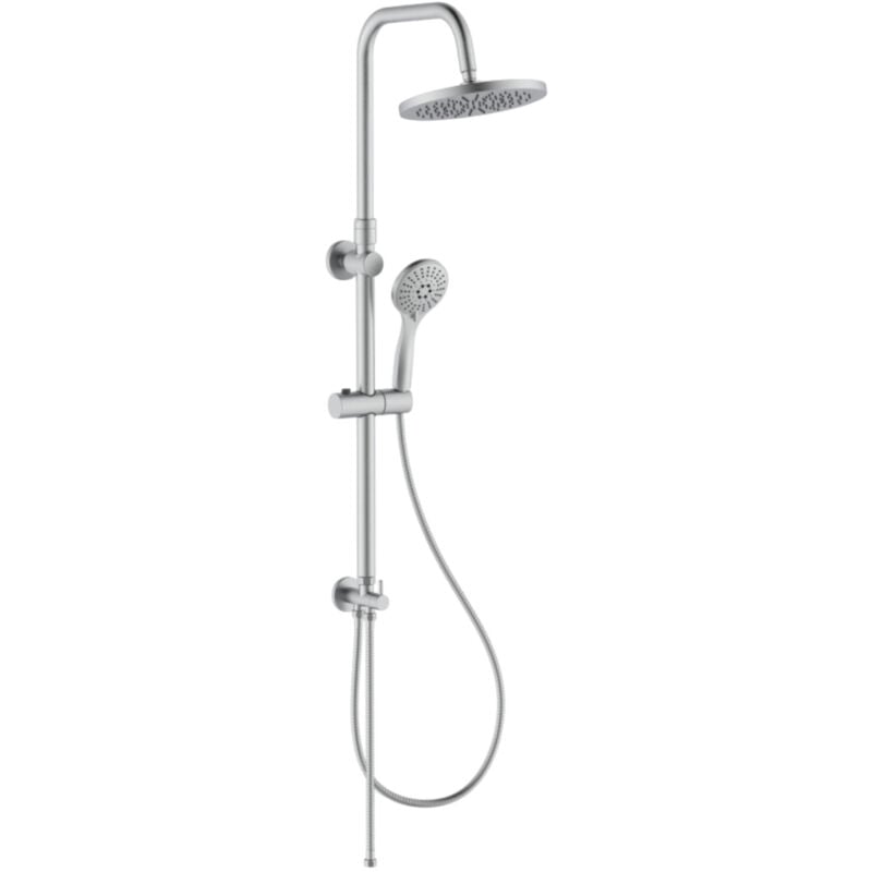 foto del prodotto colonna doccia in acciaio inox satinata completa